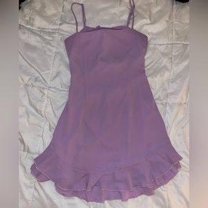 WORN ONCE Lucy in the Sky Lavender Ruffle Dress - Size M